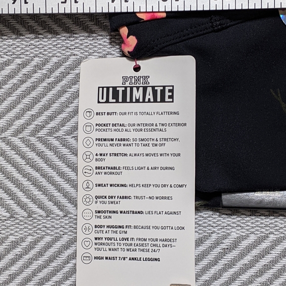 NWT VS PINK ULTIMATE V Leggings 29" 4- Way Stretch - Picture 14 of 14
